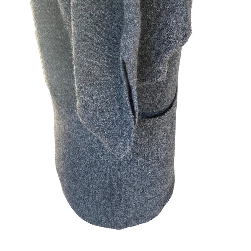 Cynthia Rowley 100% Cashmere Gray Batwing Sleeve Pocket Sweater Quiet Luxury-S - Picture 7 of 12